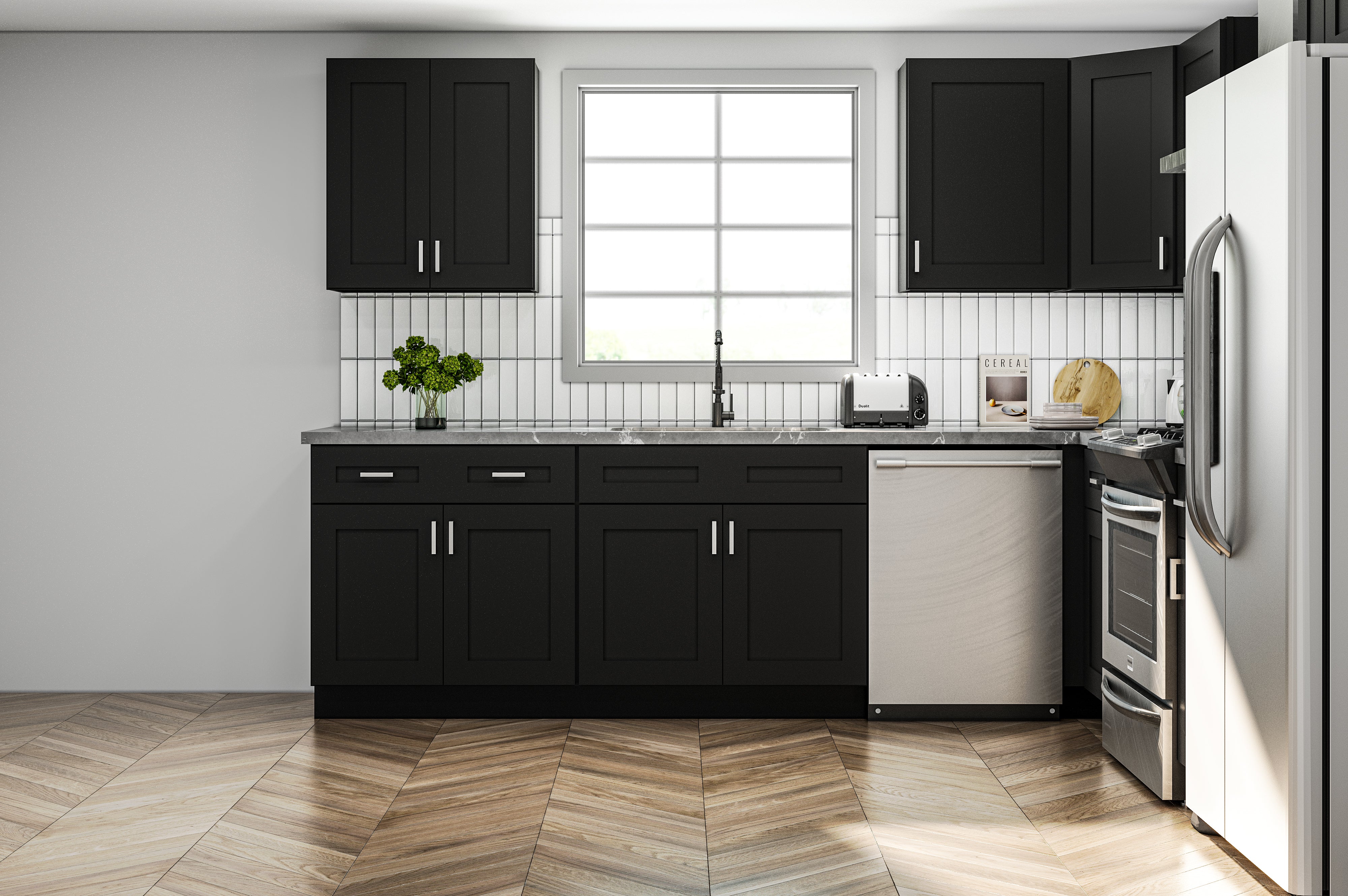 10 X 10 Onyx Black Shaker Kitchen